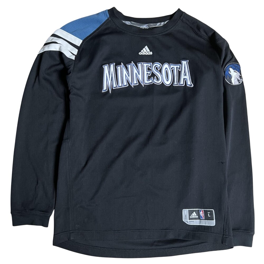 Timberwolves NBA Adidas Shirt Mens L Black NBA Baskeball Jersey Athletic